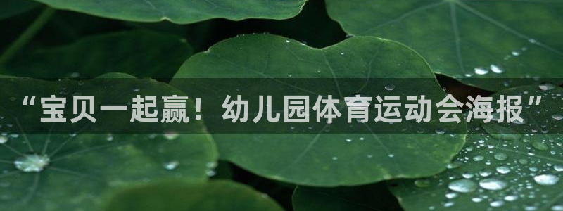 皇冠277体育：“宝贝一起赢！幼儿园体育运动会海报”
